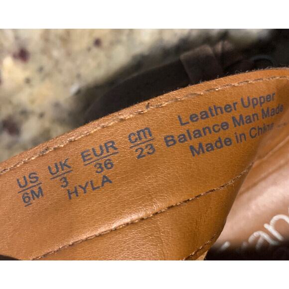 Franco Sarto Hyla Leather Ankle Boot Women's Size 6M Cognac - Picture 10 of 10